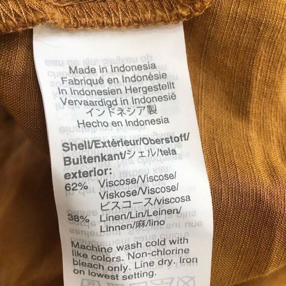 Madewell Balloon Sleeve Linen Blend Wrap Dress - Picture 6 of 6